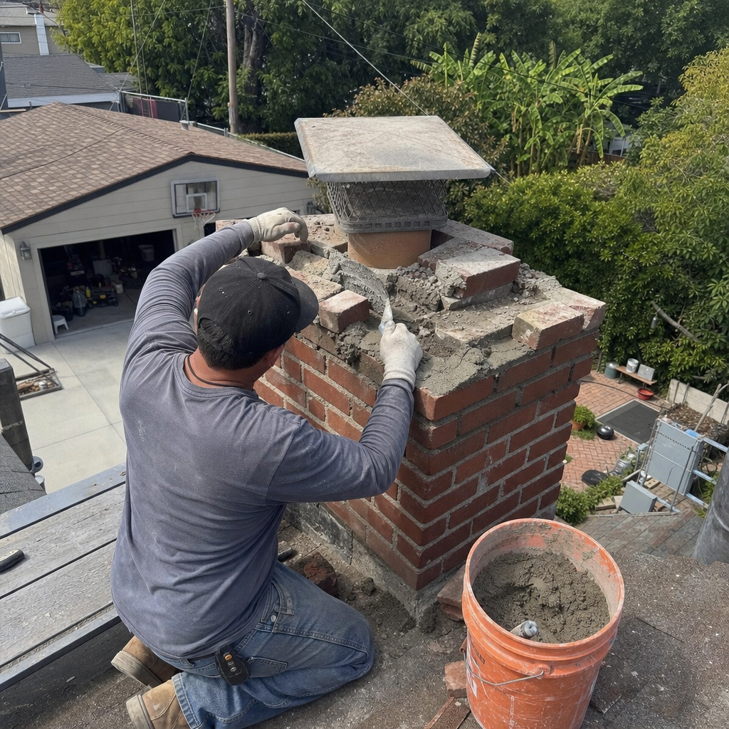 Chimney Cap & Crown Installation